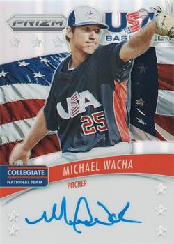 2014 Panini Prizm - USA Baseball Autographs Prizms #7 Michael Wacha Front