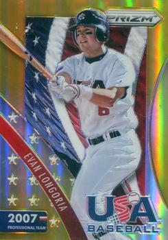 2014 Panini Prizm - USA Baseball Prizms Gold #4 Evan Longoria Front