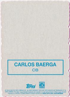 2014 Topps Archives - 1969 Deckle Minis #CB Carlos Baerga Back