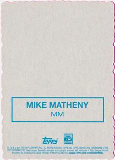 2014 Topps Archives - 1969 Deckle Minis #MM Mike Matheny Back