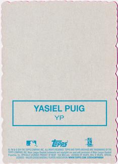 2014 Topps Archives - 1969 Deckle Minis #YP Yasiel Puig Back