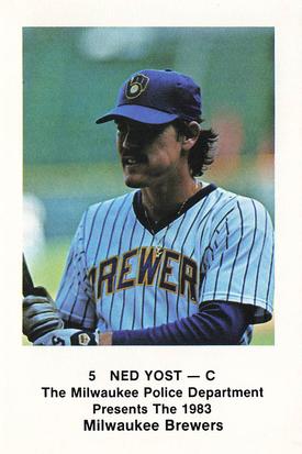 1983 Milwaukee Brewers Police #NNO Ned Yost Front