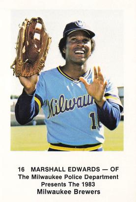 1983 Milwaukee Brewers Police #NNO Marshall Edwards Front