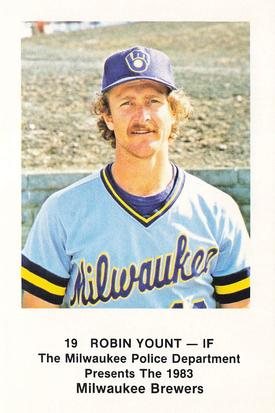 1983 Milwaukee Brewers Police #NNO Robin Yount Front