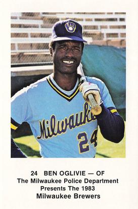 1983 Milwaukee Brewers Police #NNO Ben Oglivie Front