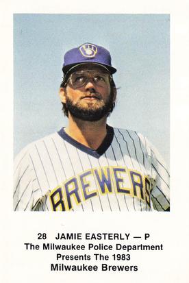 1983 Milwaukee Brewers Police #NNO Jamie Easterly Front