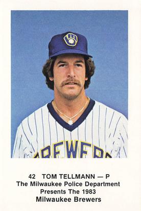 1983 Milwaukee Brewers Police #NNO Tom Tellmann Front