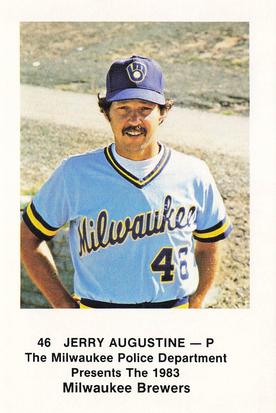 1983 Milwaukee Brewers Police #NNO Jerry Augustine Front