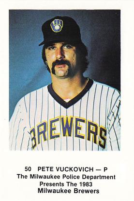 1983 Milwaukee Brewers Police #NNO Pete Vuckovich Front