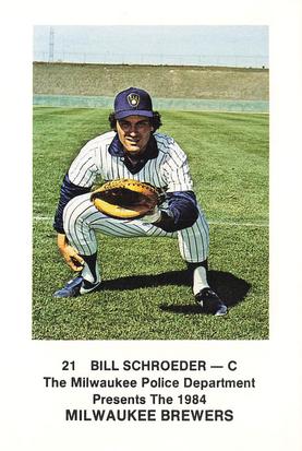 1984 Milwaukee Brewers Police #NNO Bill Schroeder Front