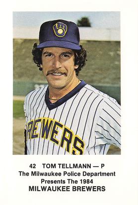 1984 Milwaukee Brewers Police #NNO Tom Tellmann Front