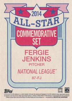 2014 Topps Archives - 1987 Topps All-Stars #87-FJ Fergie Jenkins Back
