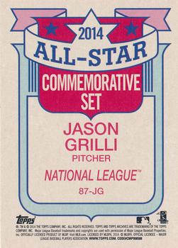 2014 Topps Archives - 1987 Topps All-Stars #87-JG Jason Grilli Back