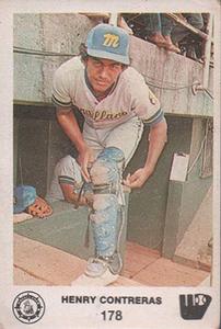 1981-82 Venezuelan Winter League Stickers #178 Henry Contreras Front