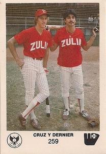 1981-82 Venezuelan Winter League Stickers #259 Todd Cruz / Bob Dernier Front