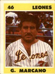 1987-88 Venezuelan Winter League Stickers #46 Gilberto Marcano Front