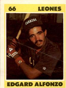 1987-88 Venezuelan Winter League Stickers #66 Edgar Alfonzo Front