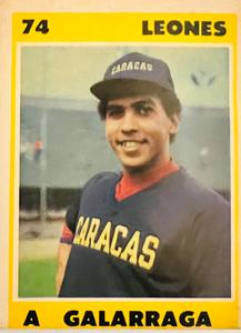 1987-88 Venezuelan Winter League Stickers #74 Andres Galarraga Front