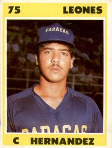 1987-88 Venezuelan Winter League Stickers #75 Carlos Hernandez Front