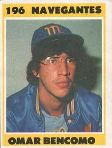 1987-88 Venezuelan Winter League Stickers #196 Omar Bencomo Front