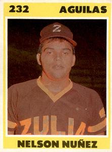 1987-88 Venezuelan Winter League Stickers #232 Nelson Nunez Front