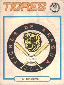 1977-78 Venezuelan Winter League Stickers #1 Tigres de Aragua logo Front