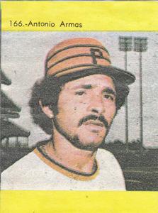 1977-78 Venezuelan Winter League Stickers #166 Tony Armas Front