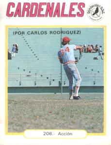 1977-78 Venezuelan Winter League Stickers #206 Carlos Rodriguez Front