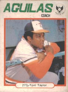 1977-78 Venezuelan Winter League Stickers #273 Toni Taylor Front
