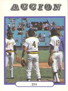 1977-78 Venezuelan Winter League Stickers #374 Accion Front
