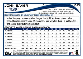 2014 Topps Update #US-179 John Baker Back