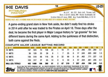 2014 Topps Update #US-251 Ike Davis Back