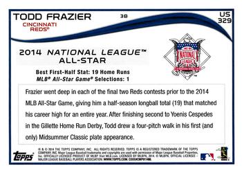 2014 Topps Update #US-329 Todd Frazier Back