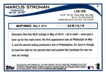 2014 Topps Update #US-35 Marcus Stroman Back