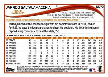 2014 Topps Update #US-70 Jarrod Saltalamacchia Back