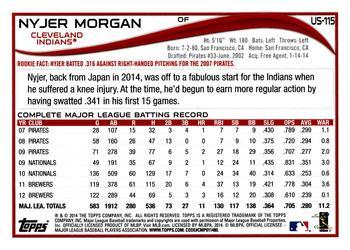 2014 Topps Update #US-115 Nyjer Morgan Back