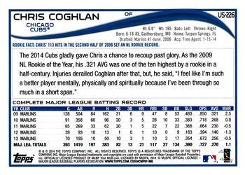 2014 Topps Update #US-226 Chris Coghlan Back