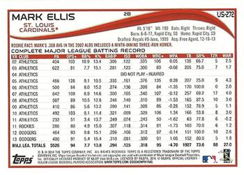 2014 Topps Update #US-272 Mark Ellis Back
