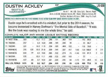 2014 Topps Update #US-328 Dustin Ackley Back