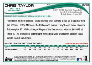2014 Topps Update #US-180 Chris Taylor Back