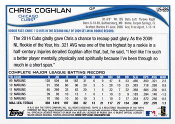 2014 Topps Update #US-226 Chris Coghlan Back