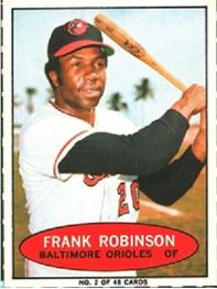 1971 Bazooka Numbered Test #2 Frank Robinson Front