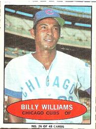 1971 Bazooka Numbered Test #26 Billy Williams Front