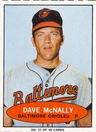 1971 Bazooka Numbered Test #27 Dave McNally Front