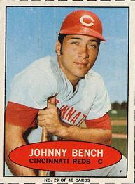 1971 Bazooka Numbered Test #29 Johnny Bench Front