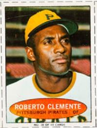 1971 Bazooka Numbered Test #38 Roberto Clemente Front