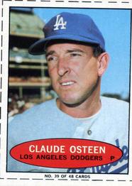 1971 Bazooka Numbered Test #39 Claude Osteen Front