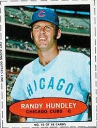 1971 Bazooka Numbered Test #46 Randy Hundley Front