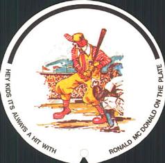 1974 McDonald's San Diego Padres Discs #NNO Ronald McDonald Front