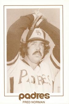 1977 San Diego Padres Schedules #NNO Fred Norman Front